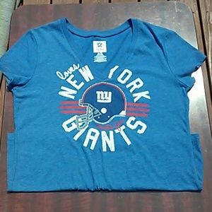 NFL New York Football Giants V neck short sleeve🏈